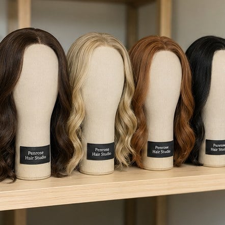 Customized wigs for salons and hair studios
