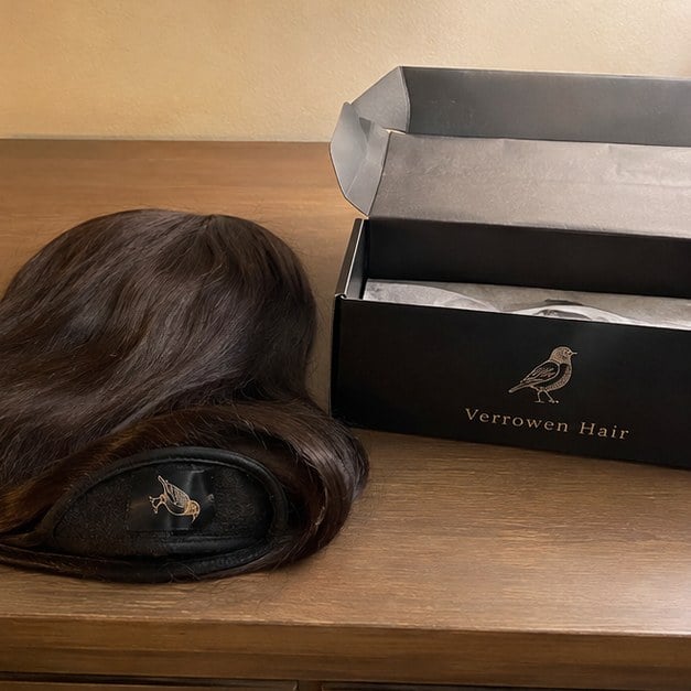 Wigs with logo — customer photo